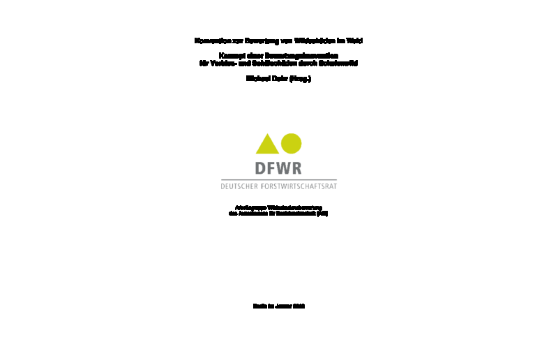 Konzept einer Bewertungskonvention für Verbiss- und Schälschäden durch Schalenwild (2013)
